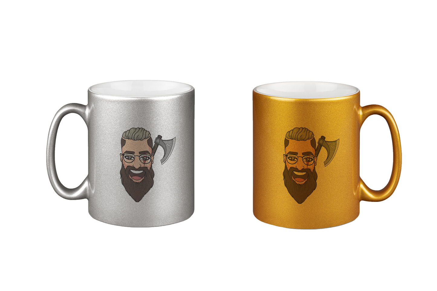 Adropon Logo - Silber- und Goldtassen Bundle