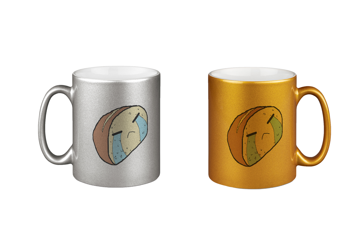 Aylana87 BrotkantenCRY - Silber- und Goldtassen Bundle
