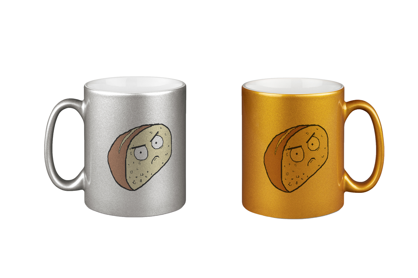 Aylana87 Brotkanten - Silber- und Goldtassen Bundle