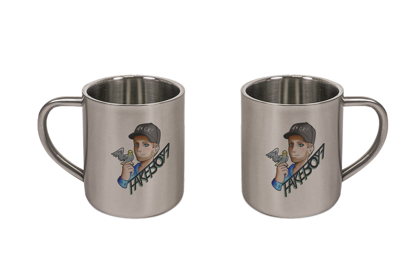 Fakeboy7 Logo - Tassen / Magic / XXL / Bierkrüge / Edelstahl