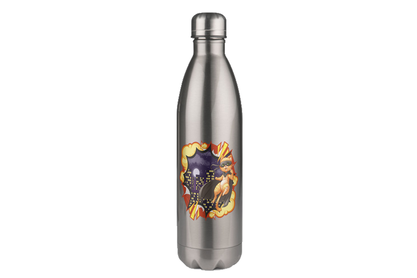 FeineKatze Hero Cat - Edelstahl Thermoflaschen / Thermobecher