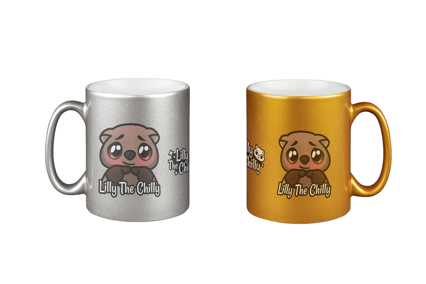 LillyTheChilly Shy - Silber- und Goldtassen Bundle