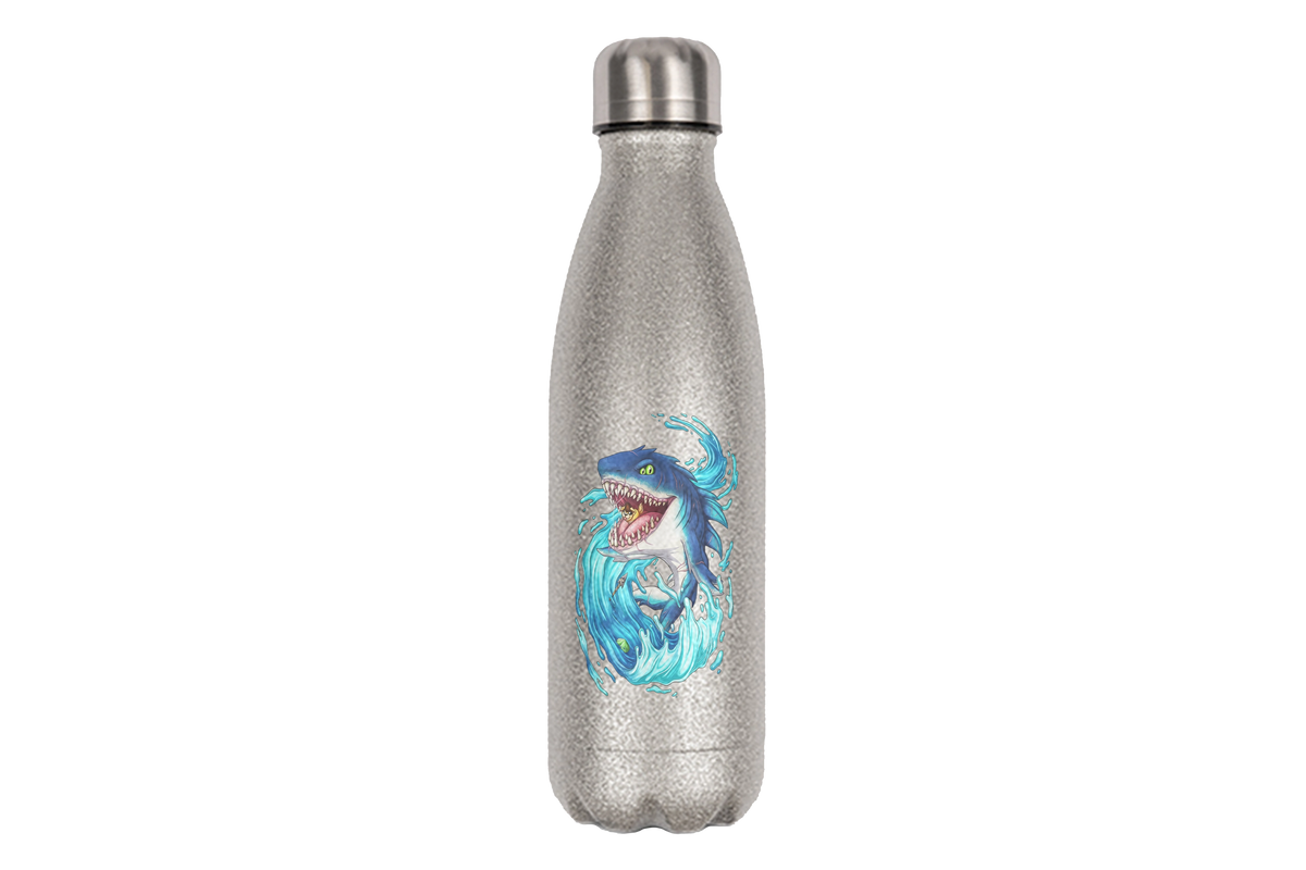 LupiArts Megalodon Hungering - Edelstahl Thermoflaschen / Thermobecher