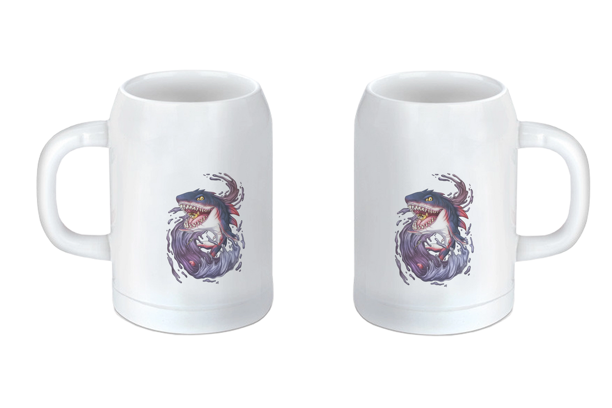 LupiArts Megalodon Shadowmaw - Tassen / Magic / XXL / Bierkrüge / Edelstahl