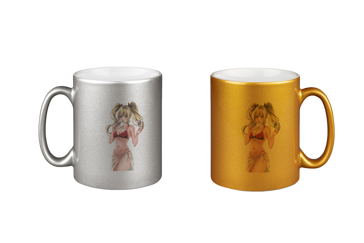 Miezchen Beach - Silber- und Goldtassen Bundle