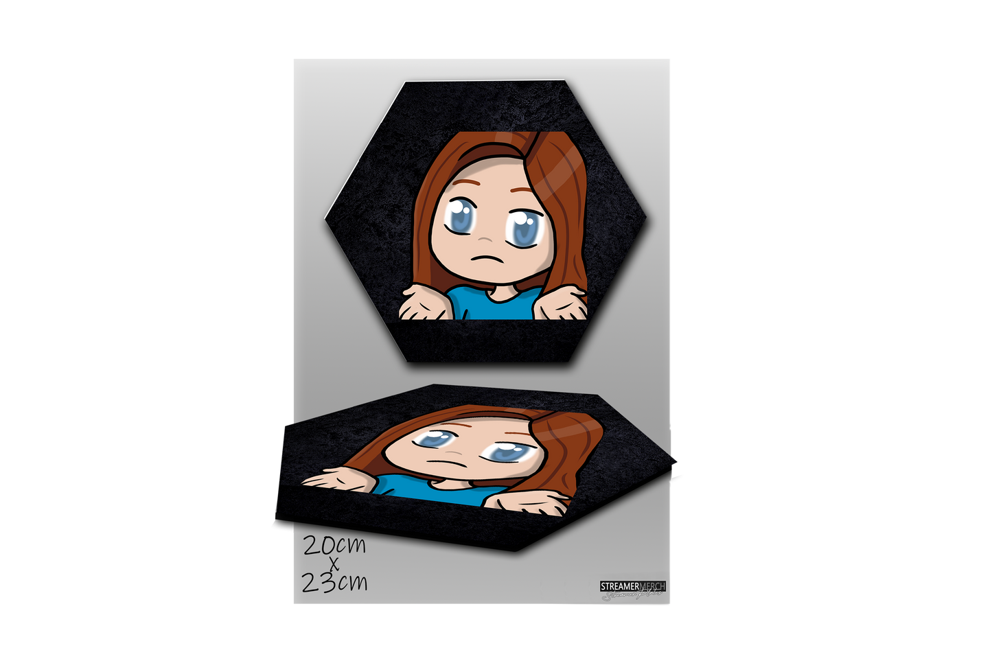 MonaLeesa Shrug - StreamerPlates