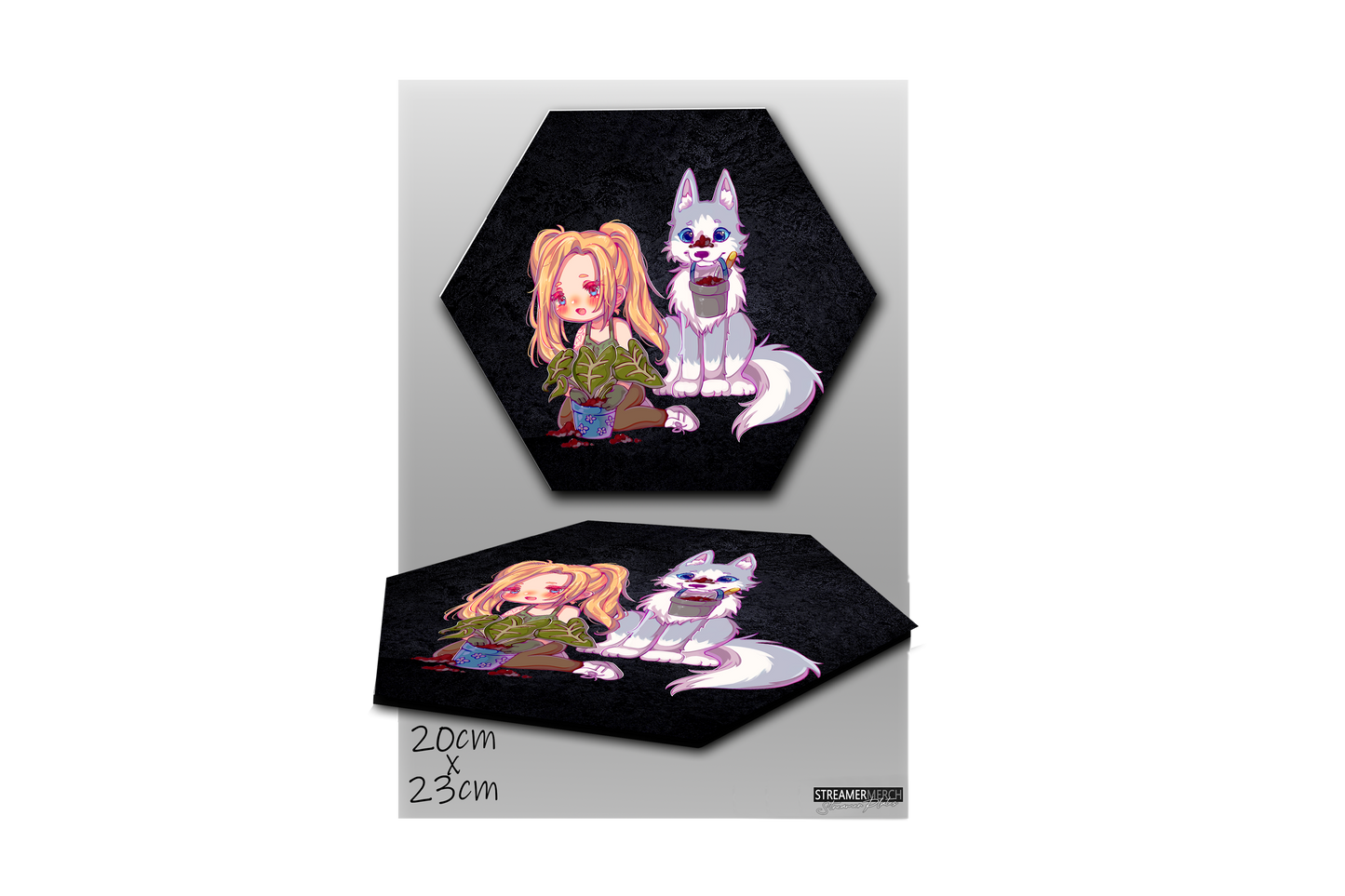 StaceyLucia Wolf Chibi - StreamerPlates