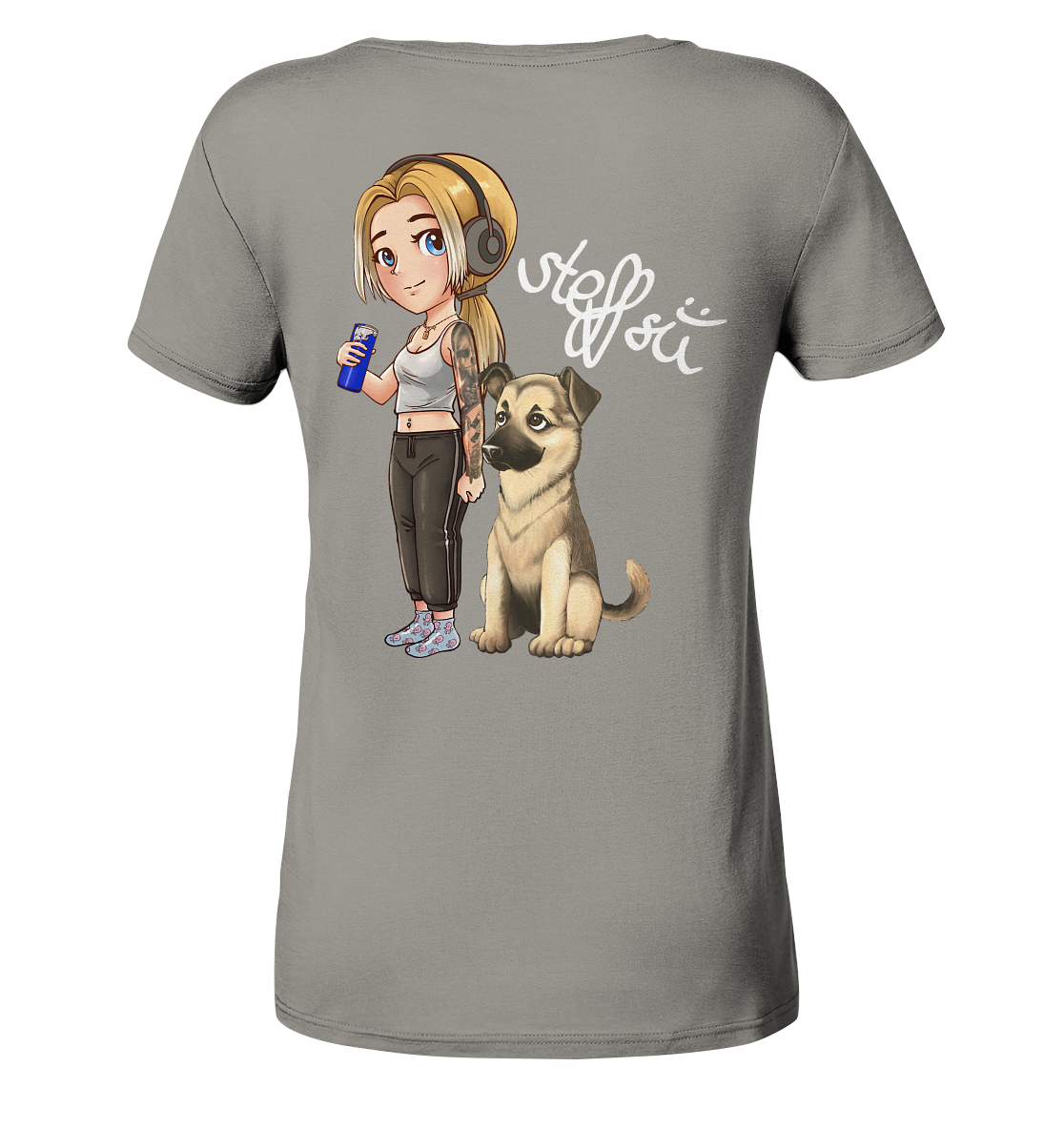 Steffsii Design4 - Ladies V-Neck Shirt