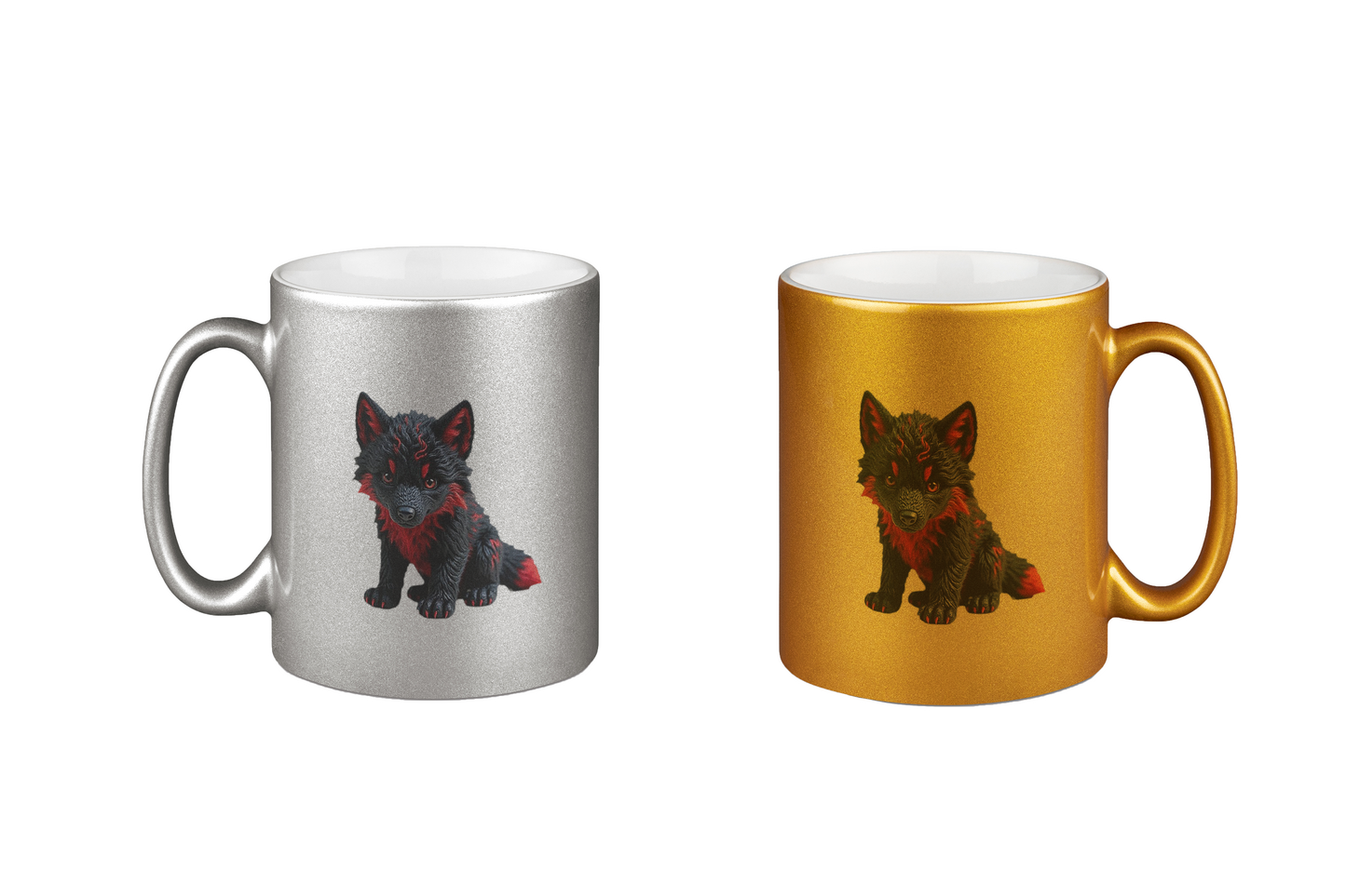 dragonheart_90 Design - Silber- und Goldtassen Bundle