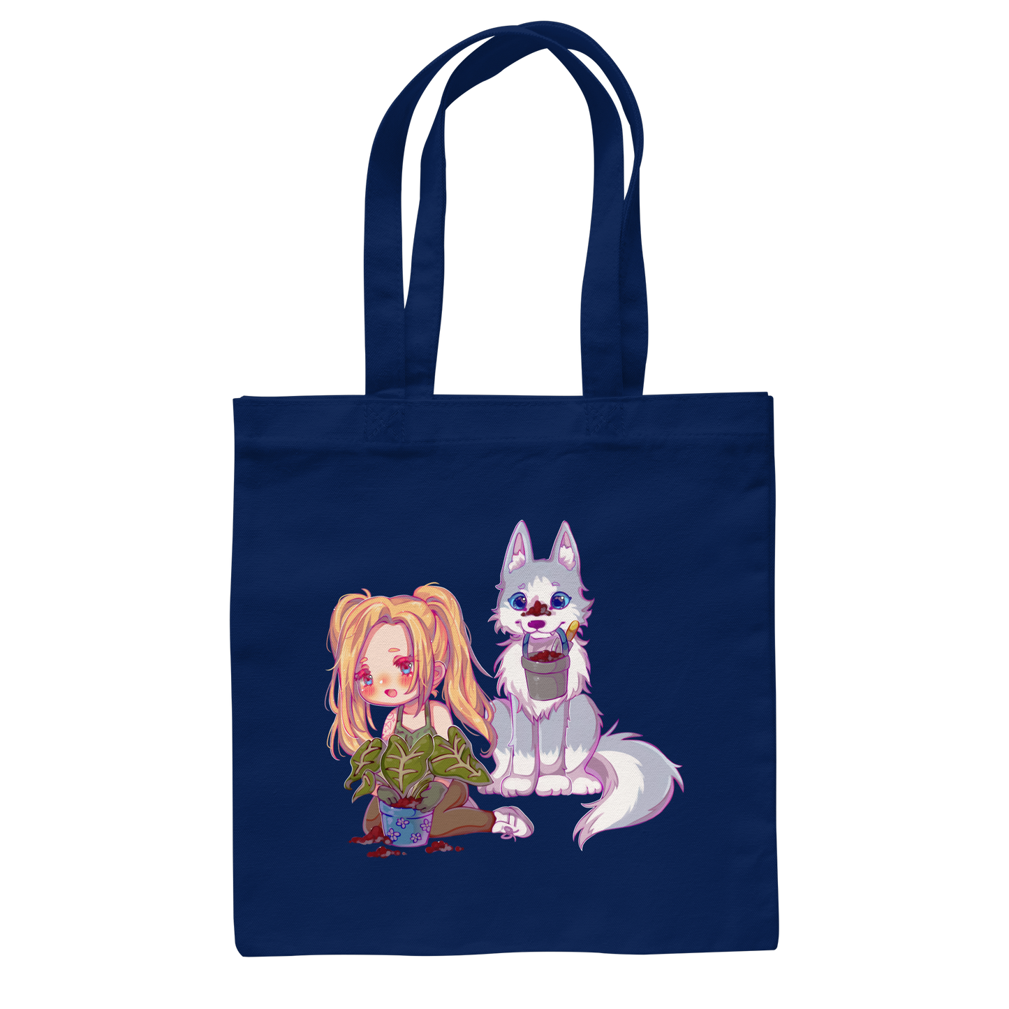 StaceyLucia Wolf Chibi - Baumwolltasche
