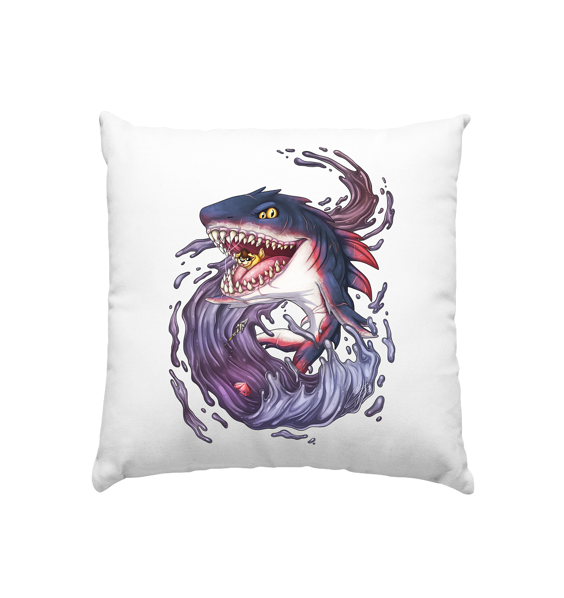 LupiArts Megalodon Redmaw - Kissen 40x40cm