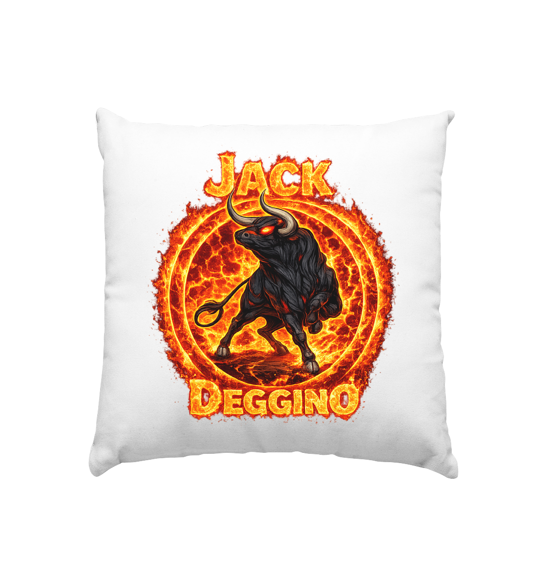 JackDeggino Logo2 - Kissen 40x40cm