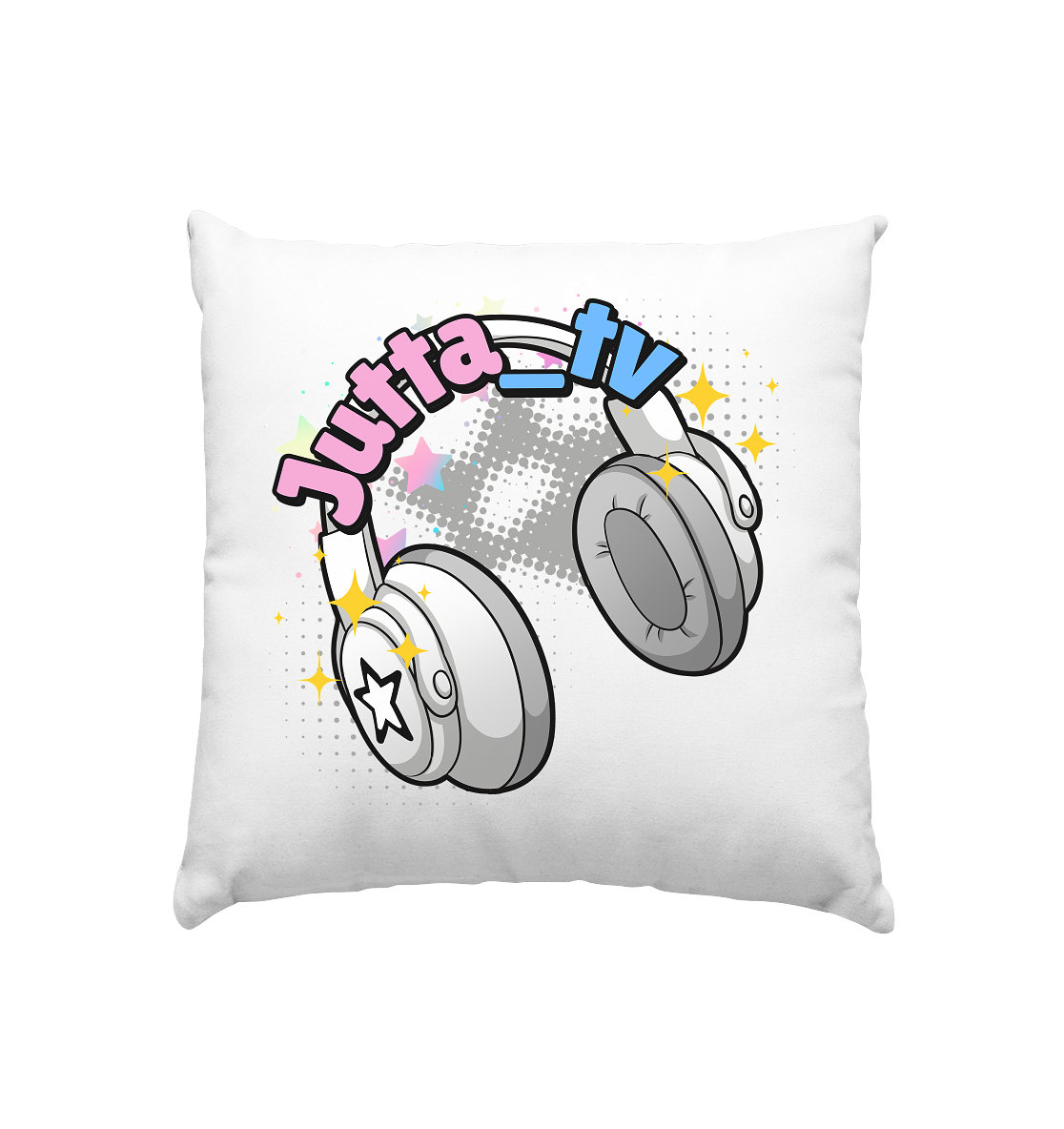 Jutta_tv Logo2 - Kissen 40x40cm