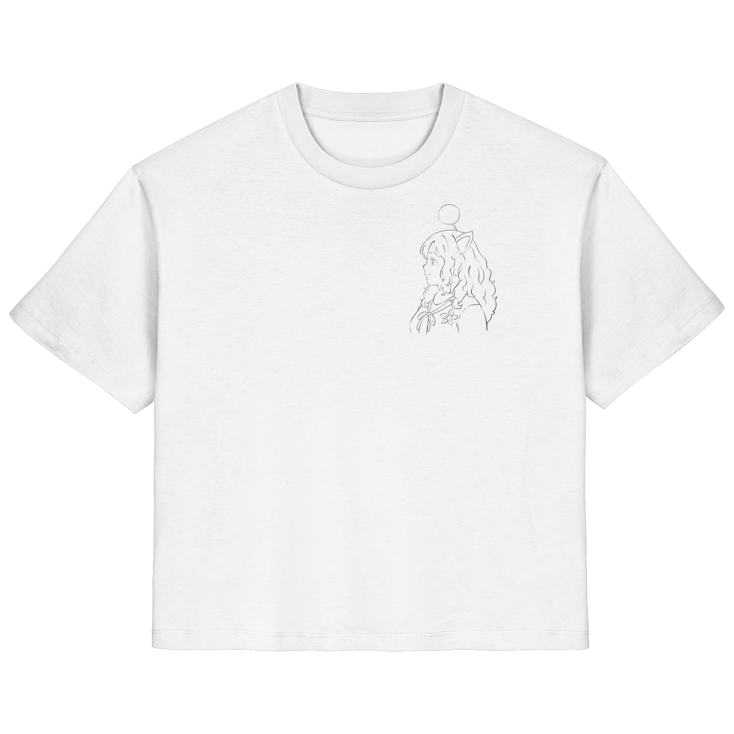 Miss_Moogle Logo Outline - Ladies Organic Shirt