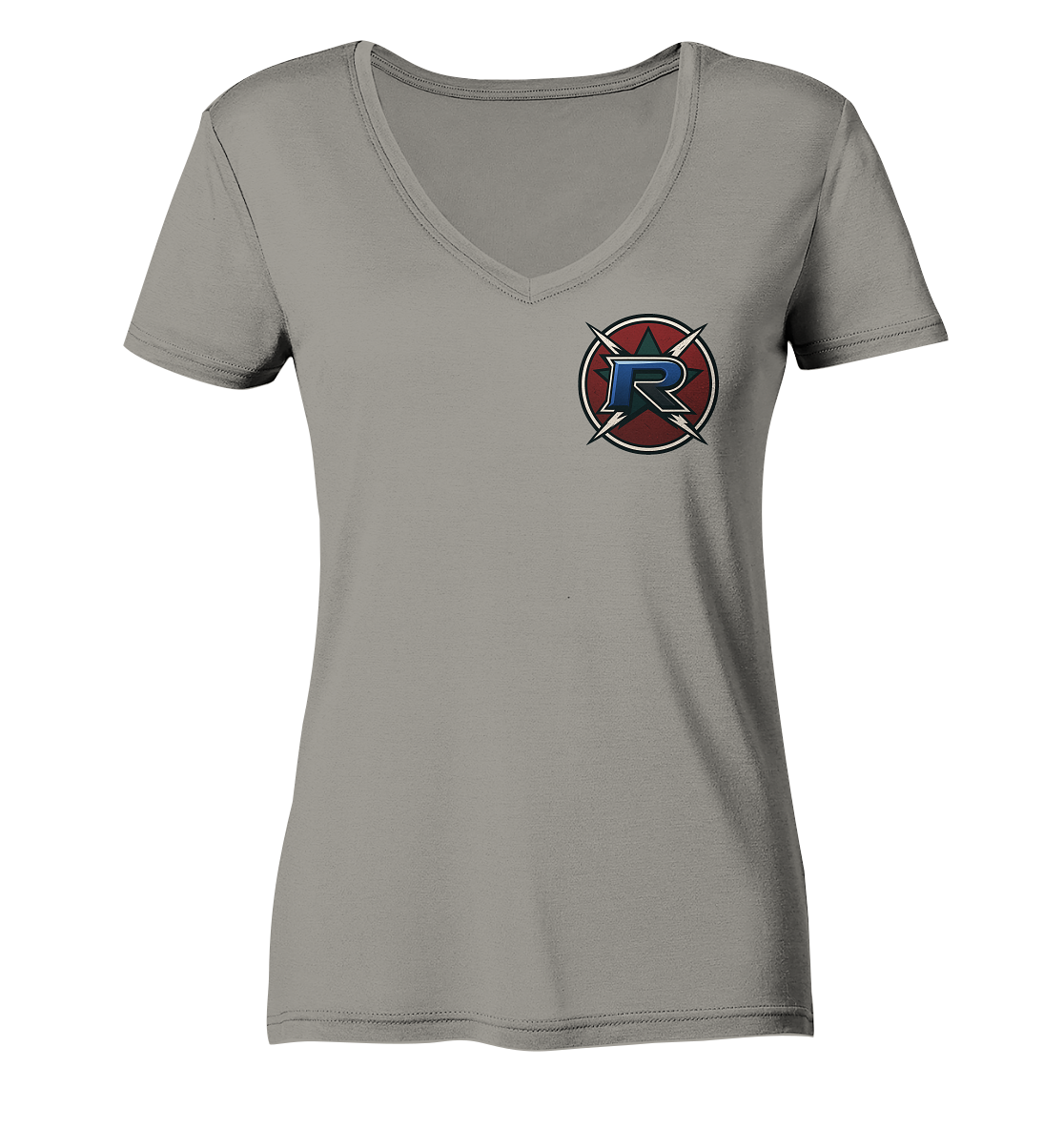 RogueDevil Logo - Ladies V-Neck Shirt