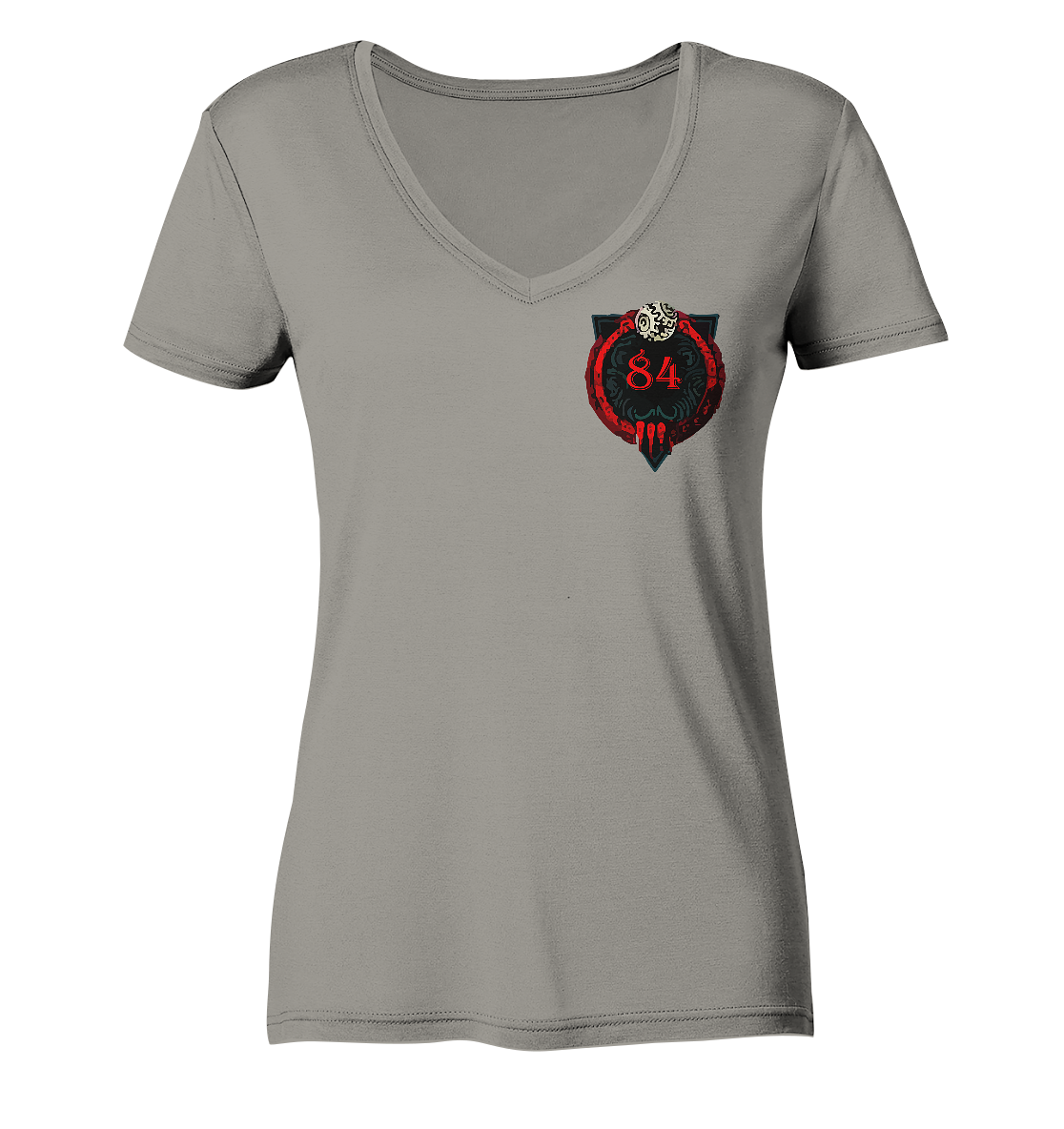 Para84 Logo - Ladies V-Neck Shirt
