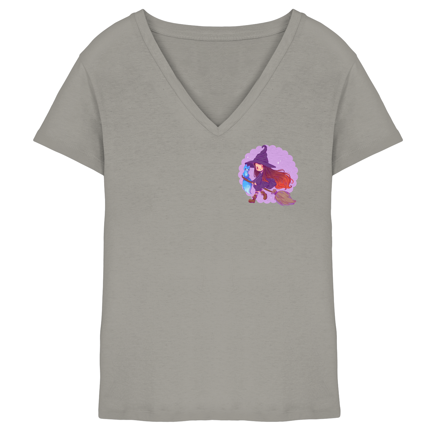 LuciaValchiria Witch - Ladies V-Neck Shirt