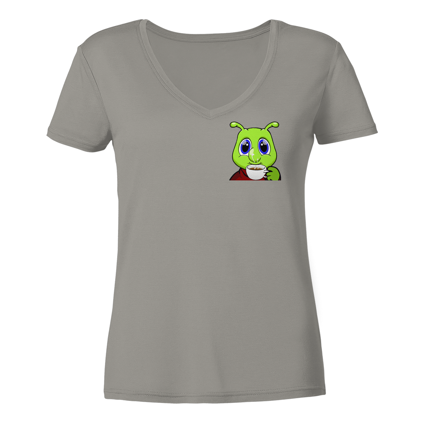 Raupi Coffee - Ladies V-Neck Shirt