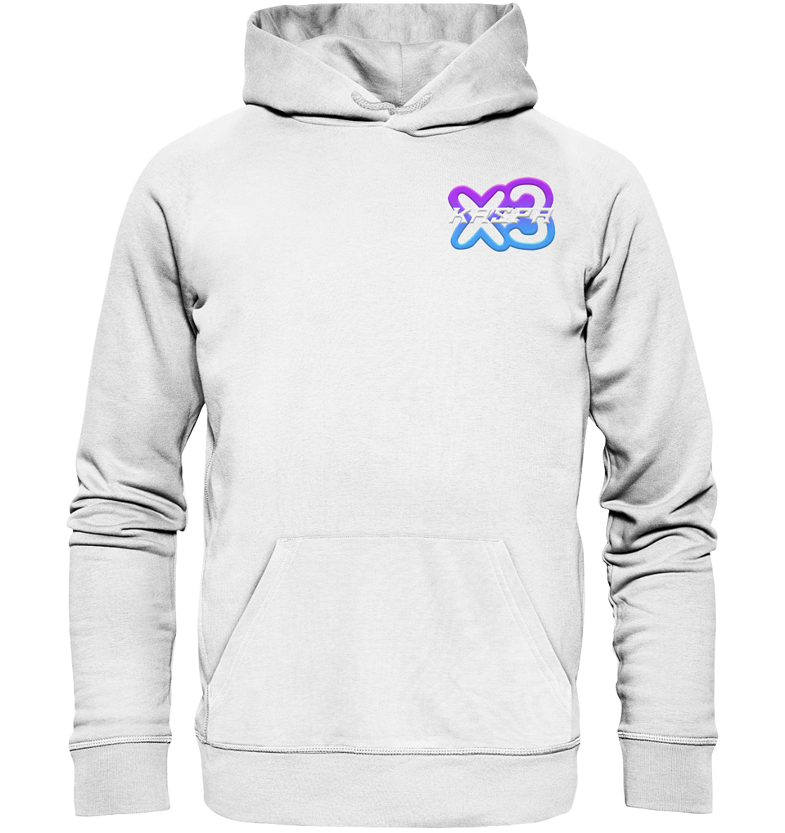 x3_kaspa Logo - Organic Basic Hoodie