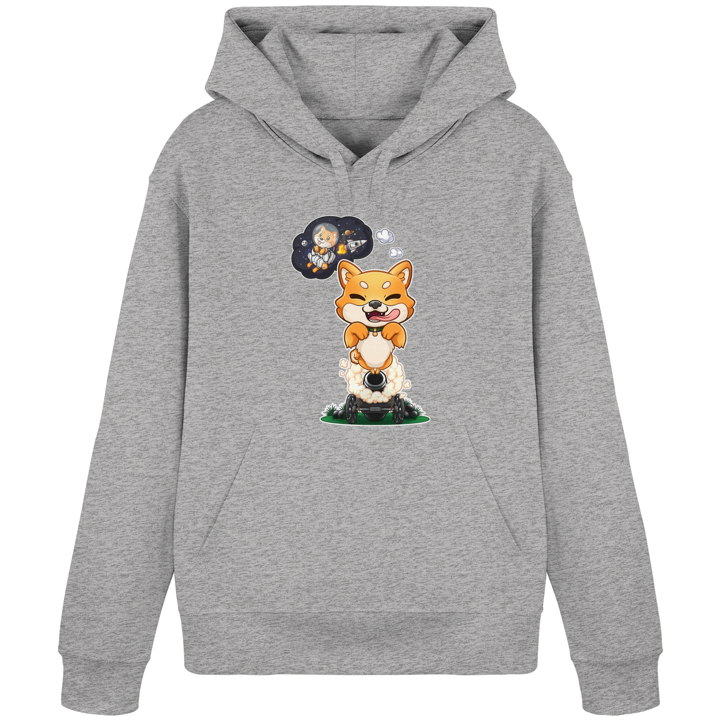 FeineKatze Shiba Astronaut - Organic Basic Hoodie