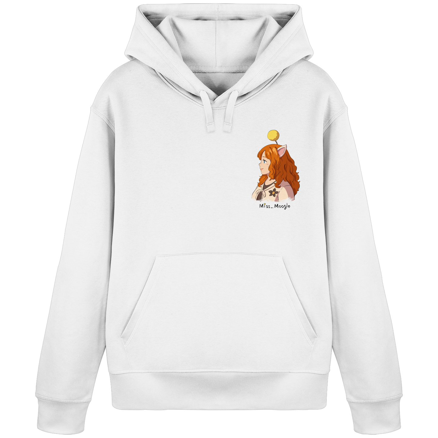 Miss_Moogle Logo colour - Organic Basic Hoodie