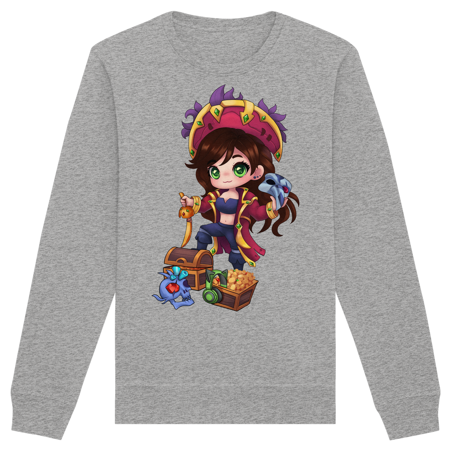 KykyNeko Pirat - Organic Basic Unisex Sweatshirt
