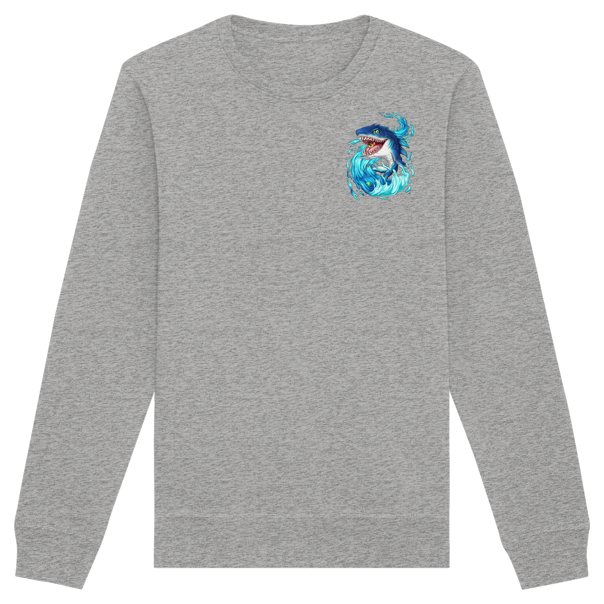 LupiArts Megalodon Hungering - Organic Basic Unisex Sweatshirt