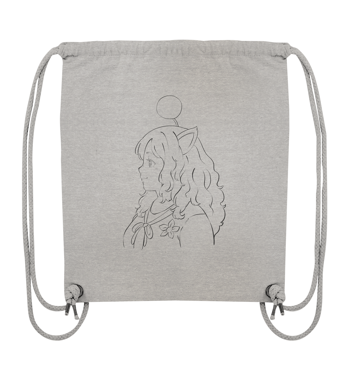 Miss_Moogle Logo Outline - Organic Gym-Bag