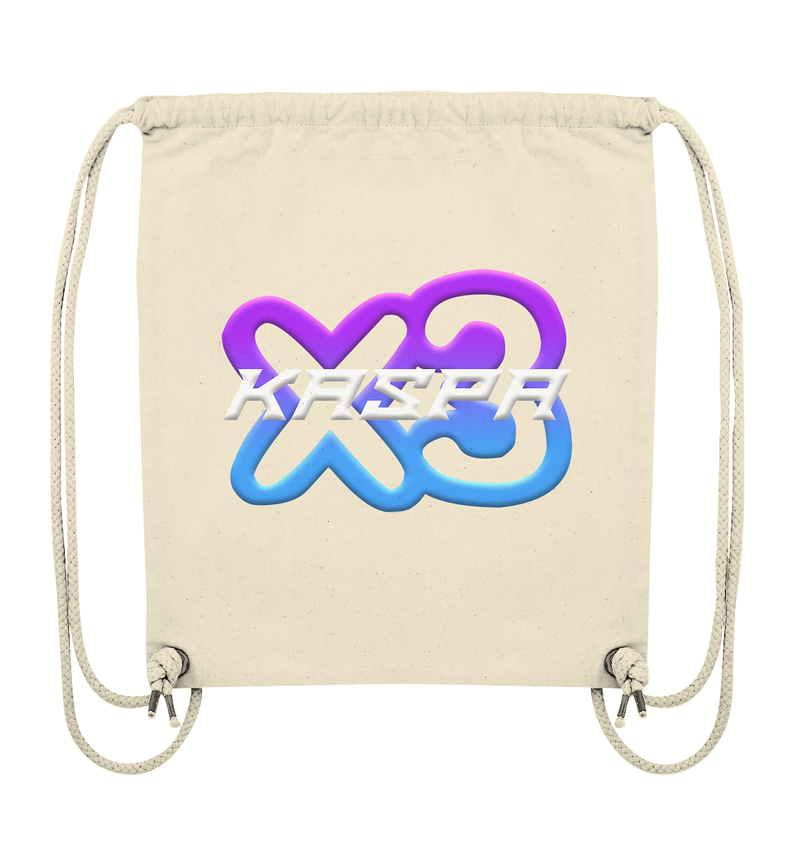 x3_kaspa Logo - Organic Gym-Bag