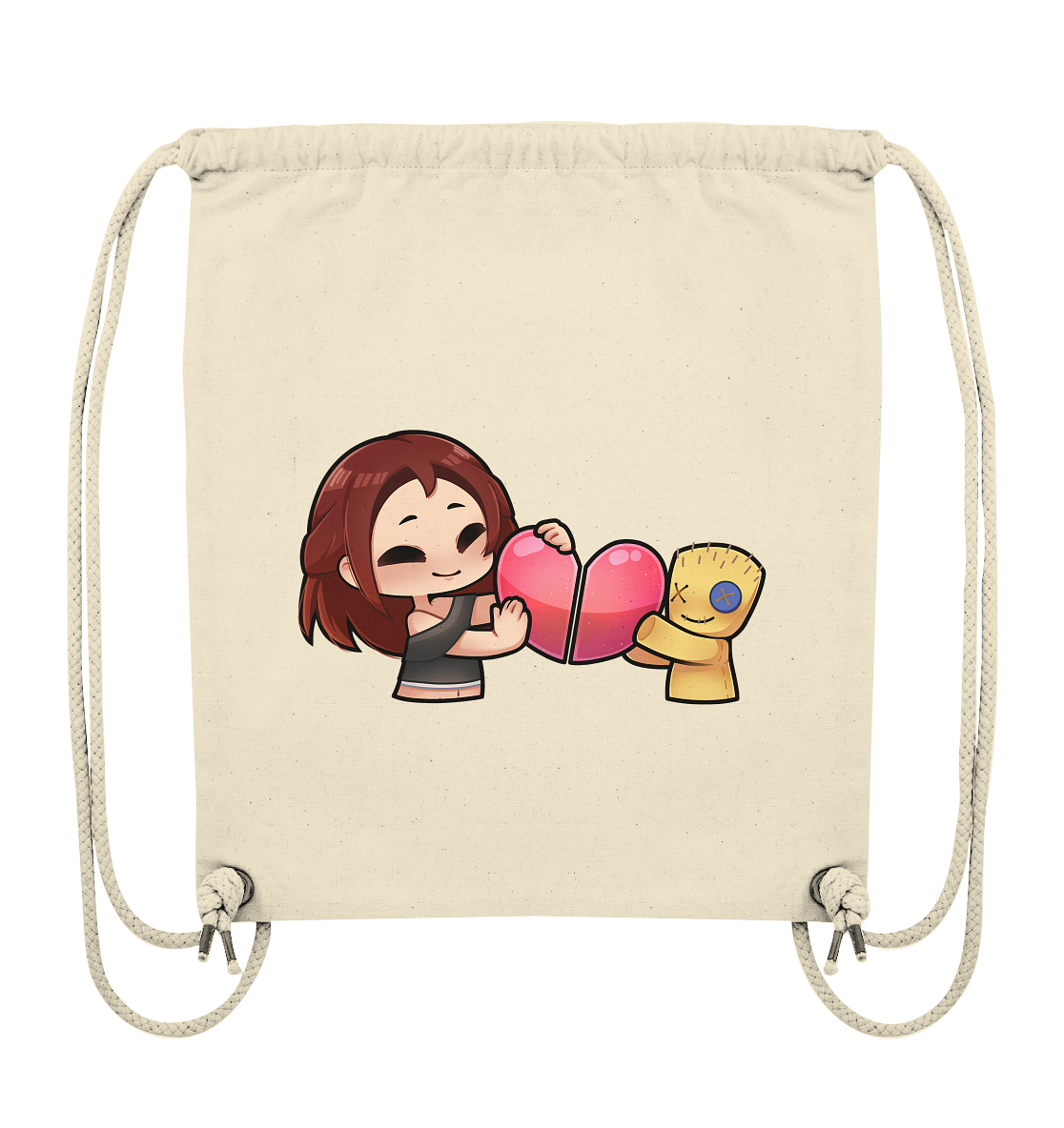 KoRngirL81 Herz - Organic Gym-Bag