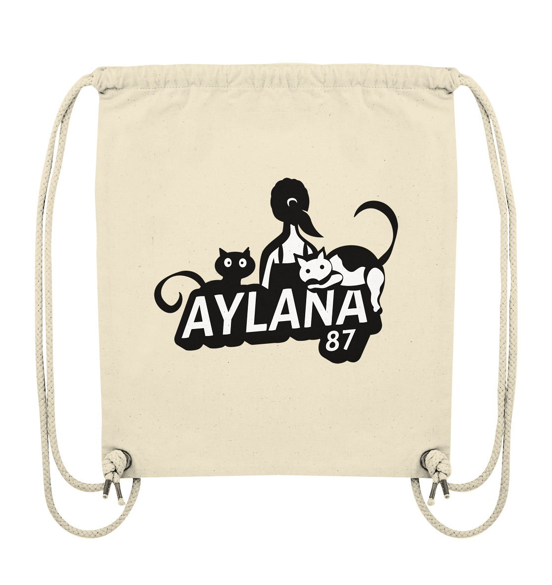 Aylana87 Logo - Organic Gym-Bag