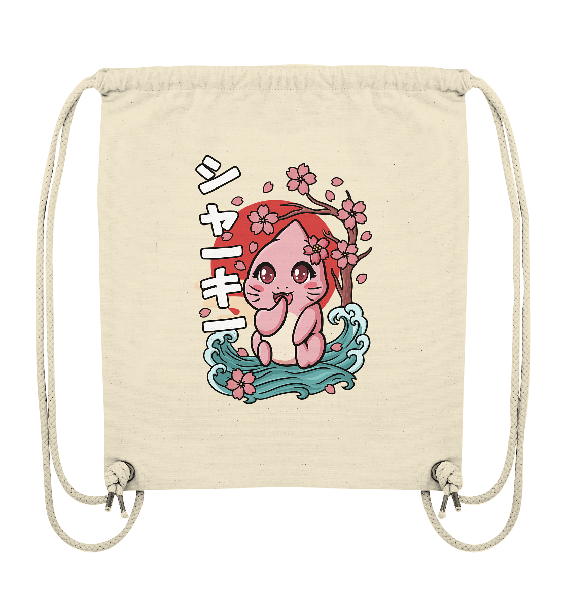 xMissSharkyx Kirschblüten - Organic Gym-Bag