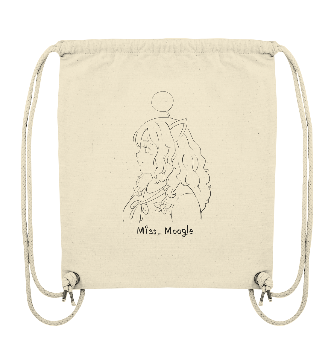 Miss_Moogle Logo Outline Sign - Organic Gym-Bag