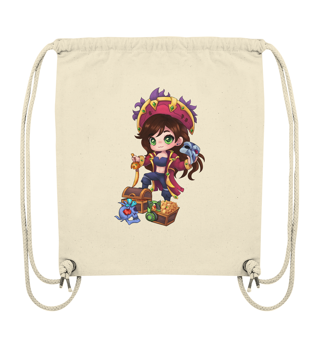 KykyNeko Pirat - Organic Gym-Bag