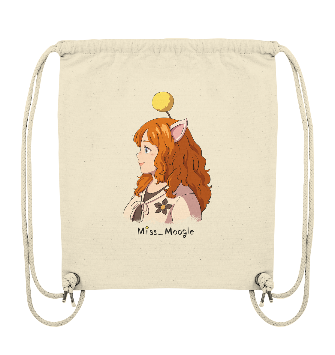 Miss_Moogle Logo colour - Organic Gym-Bag