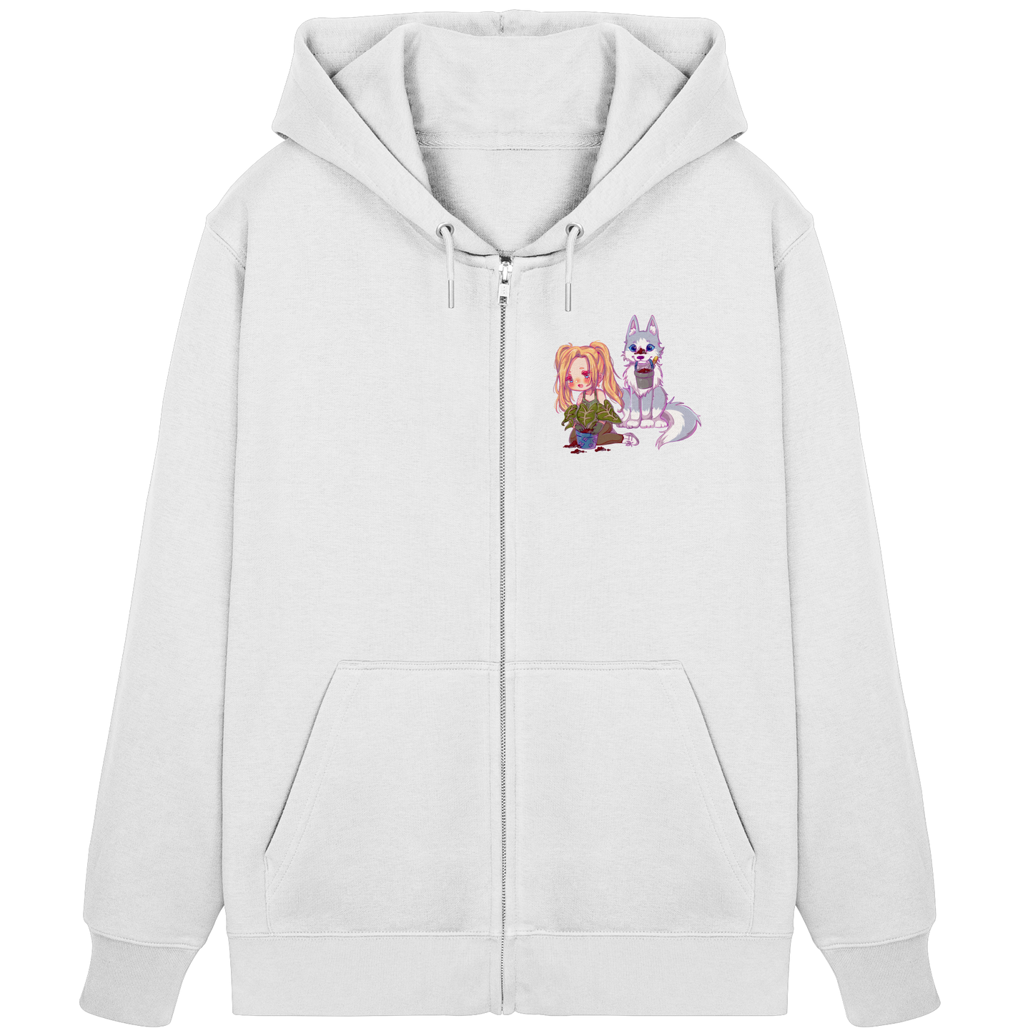 StaceyLucia Wolf Chibi - Organic Zipper