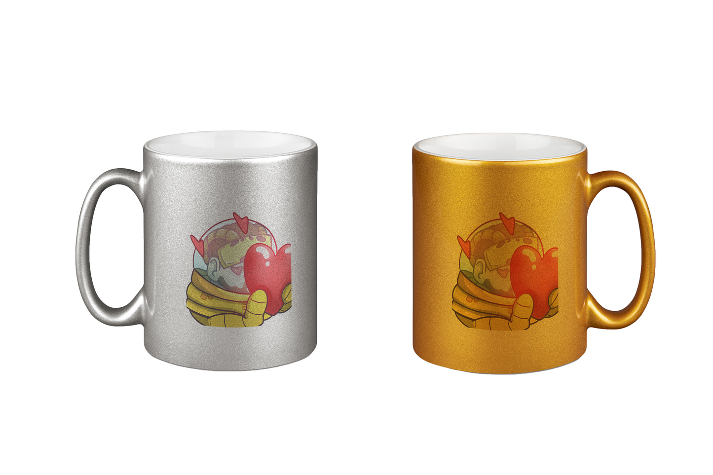 inVertLance Love - Silber- und Goldtassen Bundle