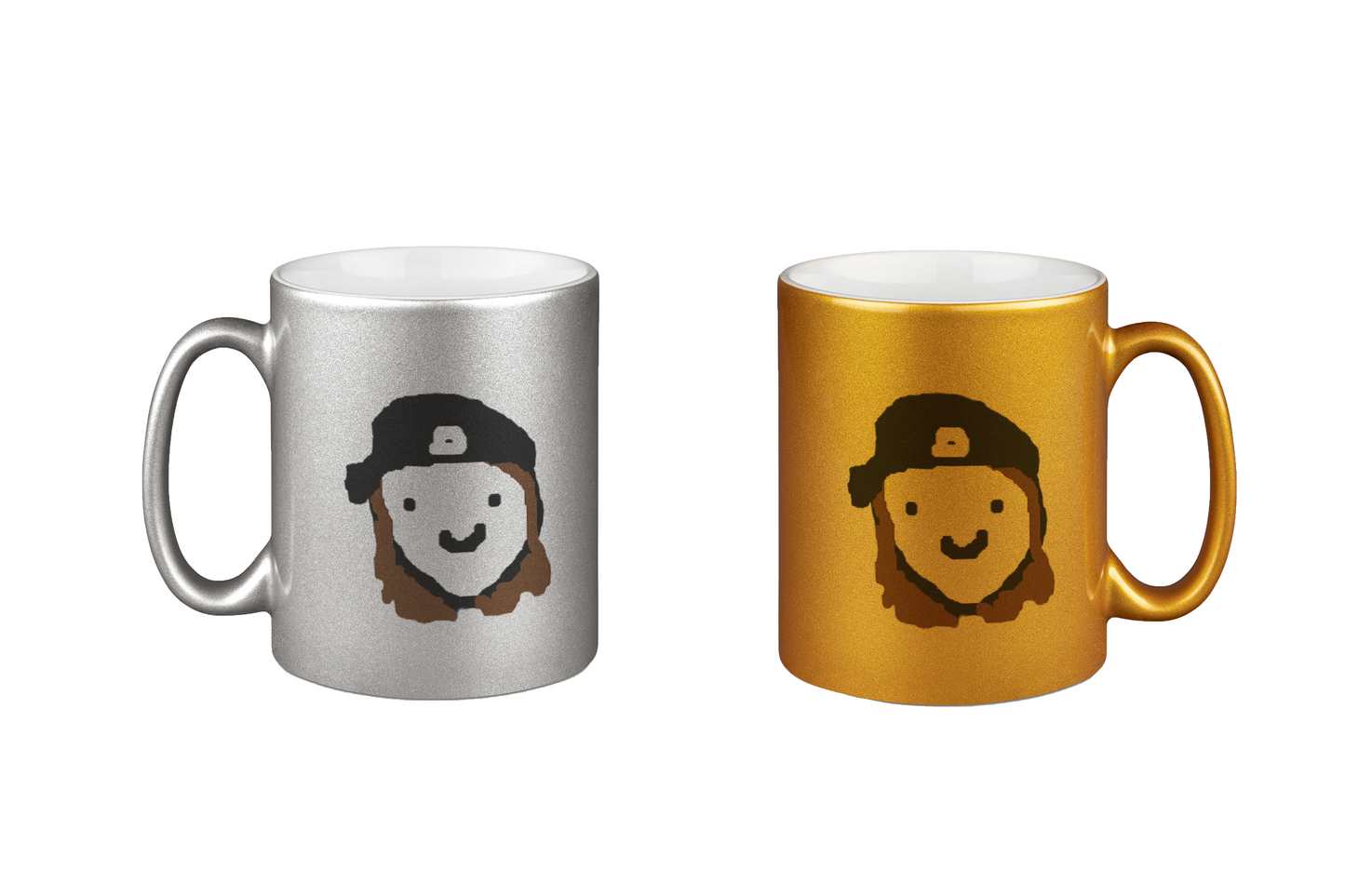 inVertLance Smile - Silber- und Goldtassen Bundle