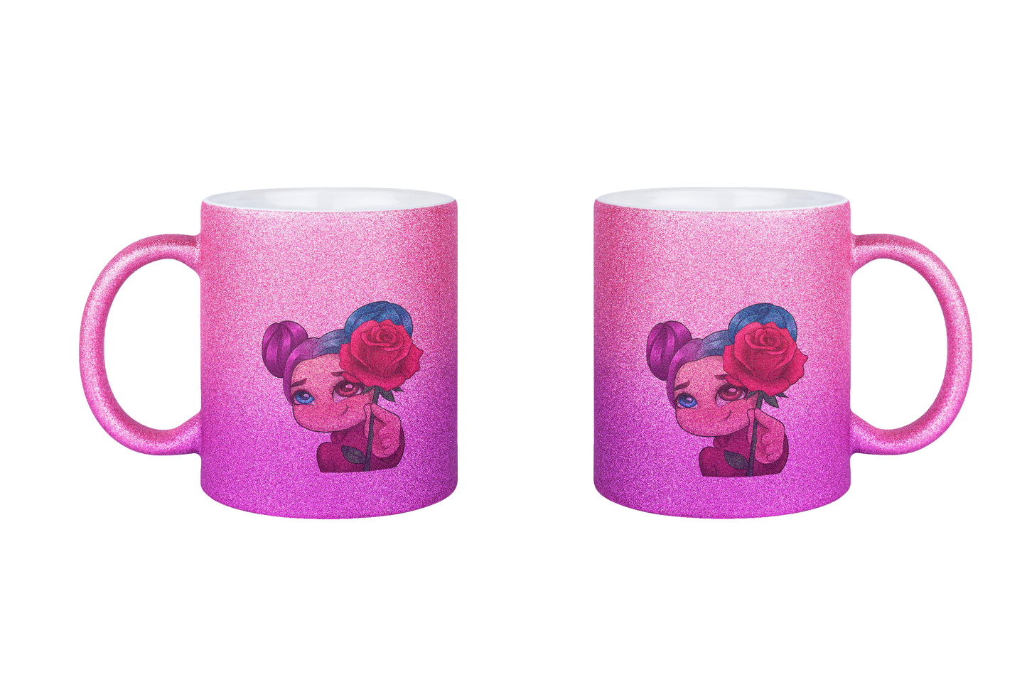 xLadyLikex Blume - Glitzertassen
