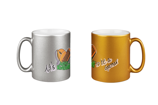 AnereAwesome Logo - Silber- und Goldtassen Bundle