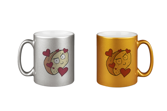 Aylana87 Herzbrot - Silber- und Goldtassen Bundle