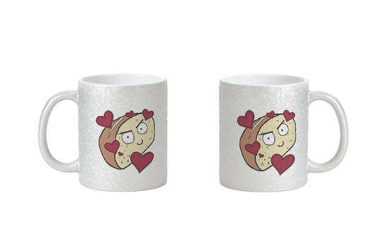 Aylana87 Herzbrot - CrackleFinish Tassen