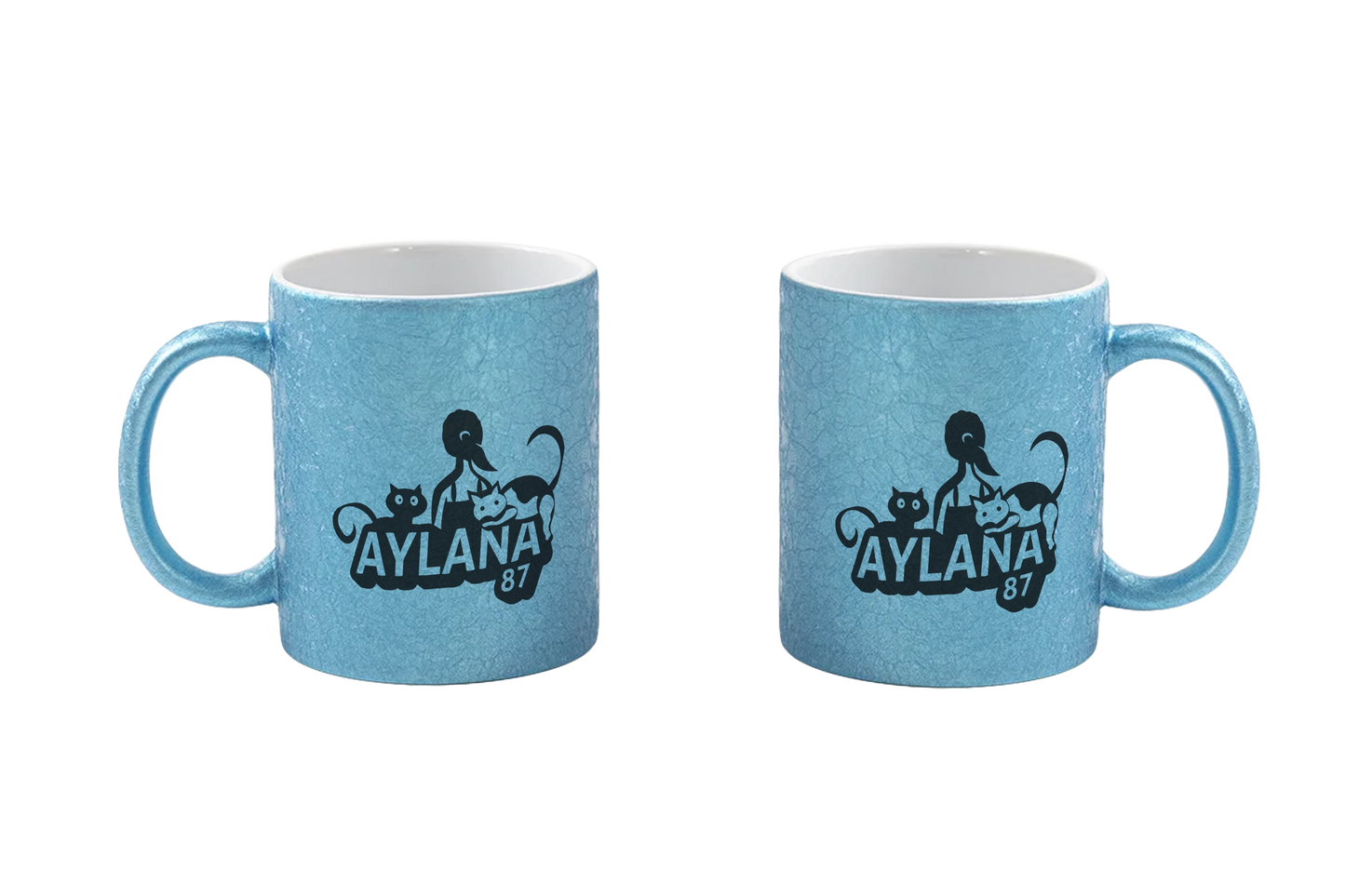 Aylana87 Logo - CrackleFinish Tassen