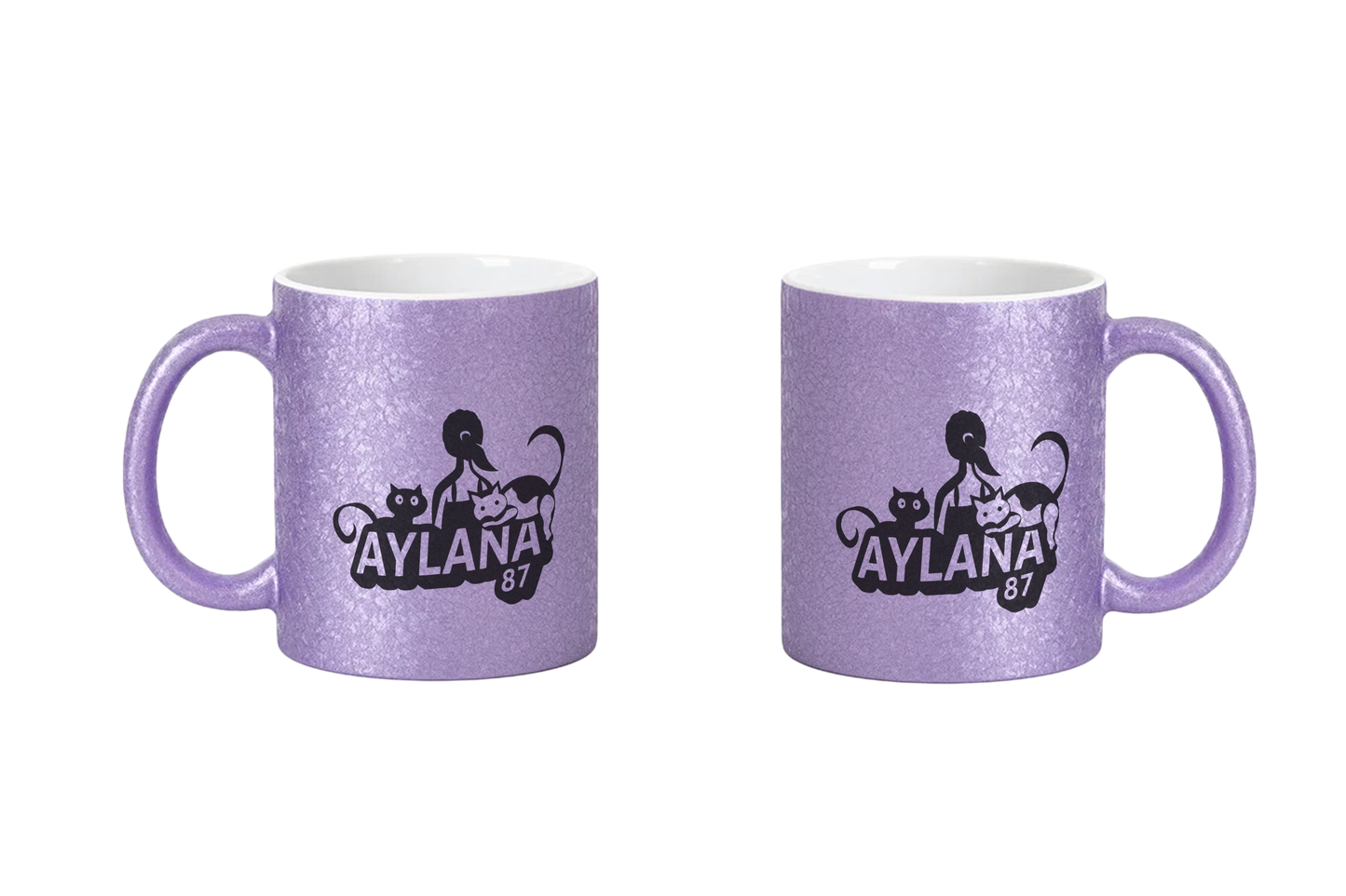 Aylana87 Logo - CrackleFinish Tassen