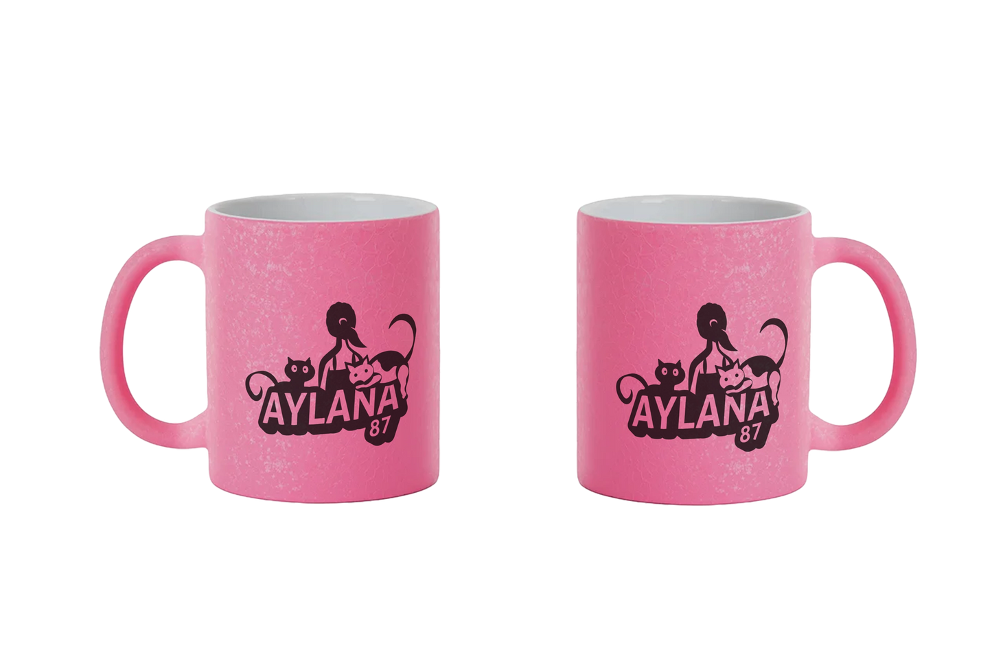 Aylana87 Logo - CrackleFinish Tassen