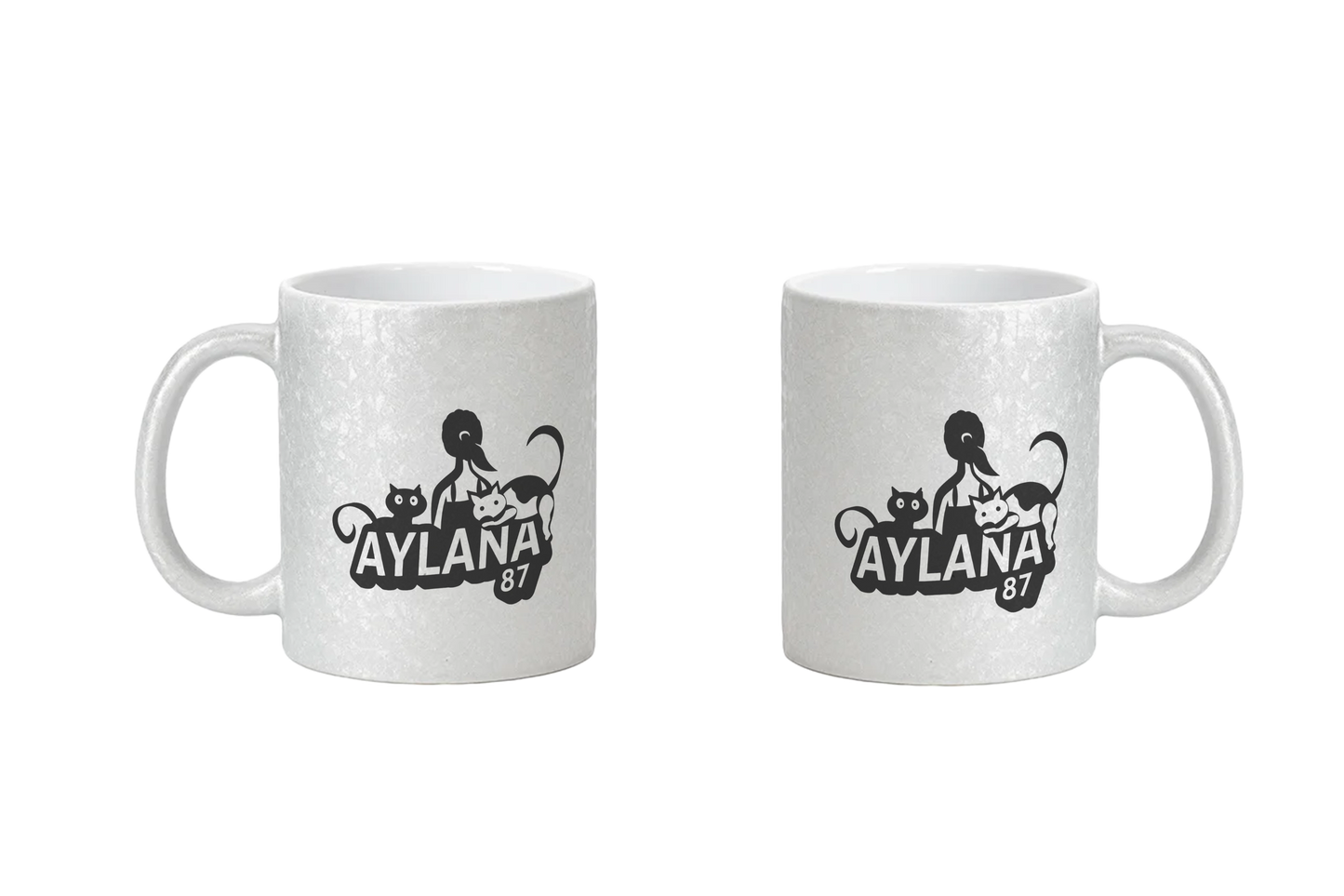 Aylana87 Logo - CrackleFinish Tassen
