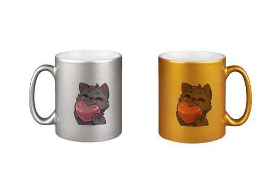 Blutwuff Heart - Silber- und Goldtassen Bundle