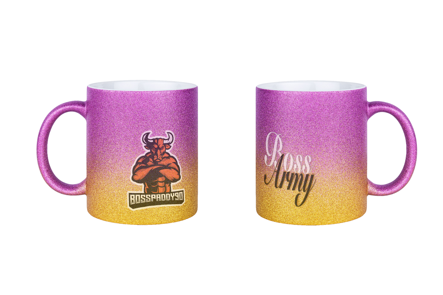 Bosspaddy90 Logo - Glitzertassen