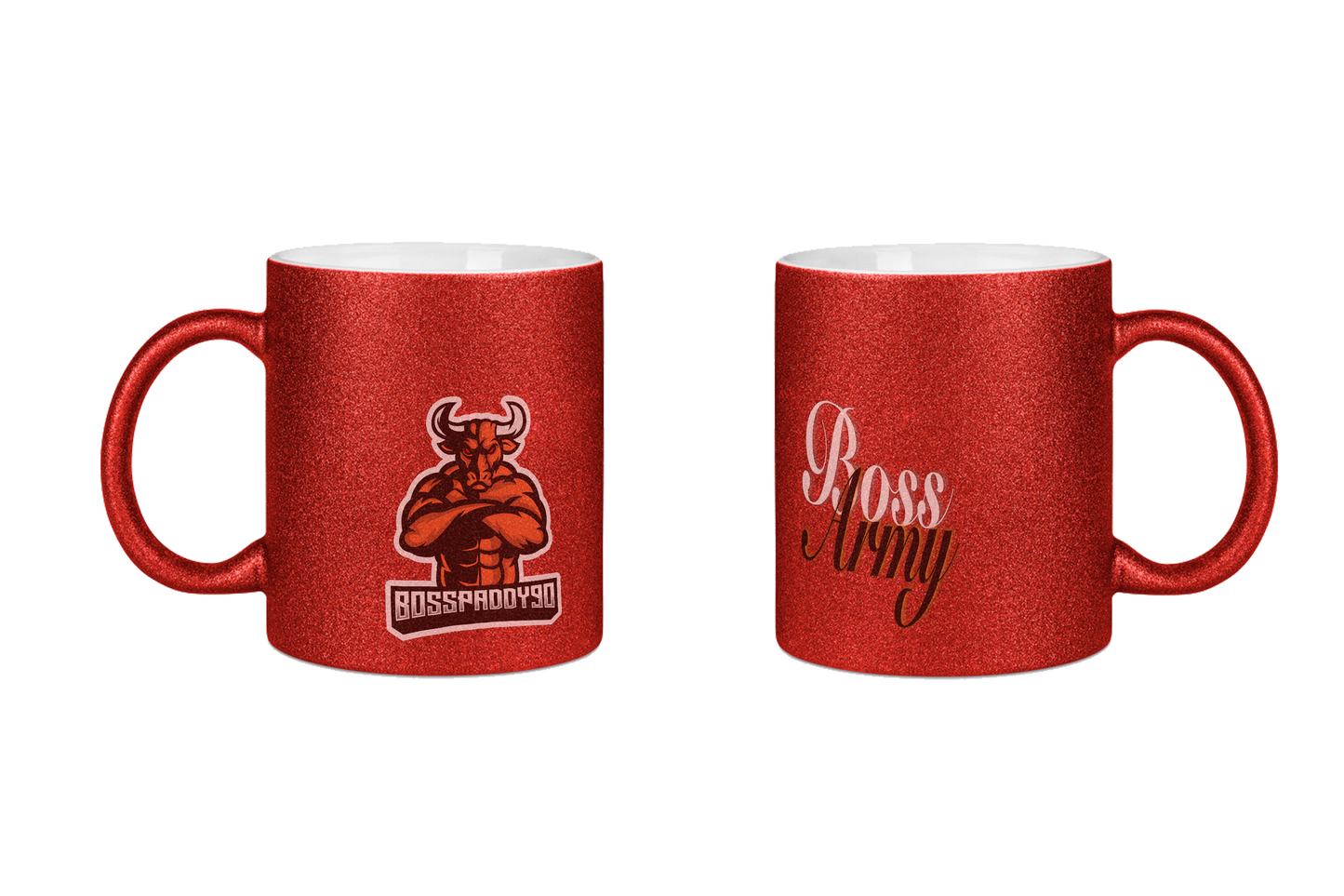 Bosspaddy90 Logo - Glitzertassen
