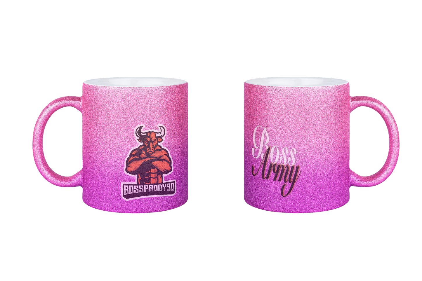 Bosspaddy90 Logo - Glitzertassen